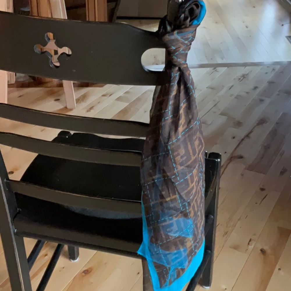 FENDI silk scarf Authentic